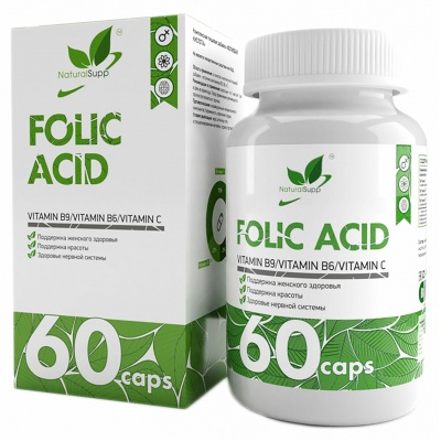  NaturalSupp Folic Acid 60 