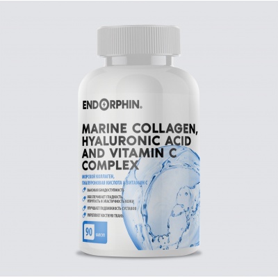  ENDORPHIN Marine collagen, Hyaluronic acid and Vitamin C Complex 90 